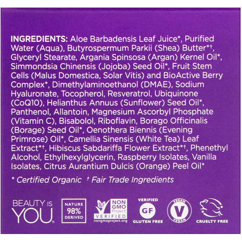 Andalou Naturals Lift Firm Cream Hyaluronic DMAE