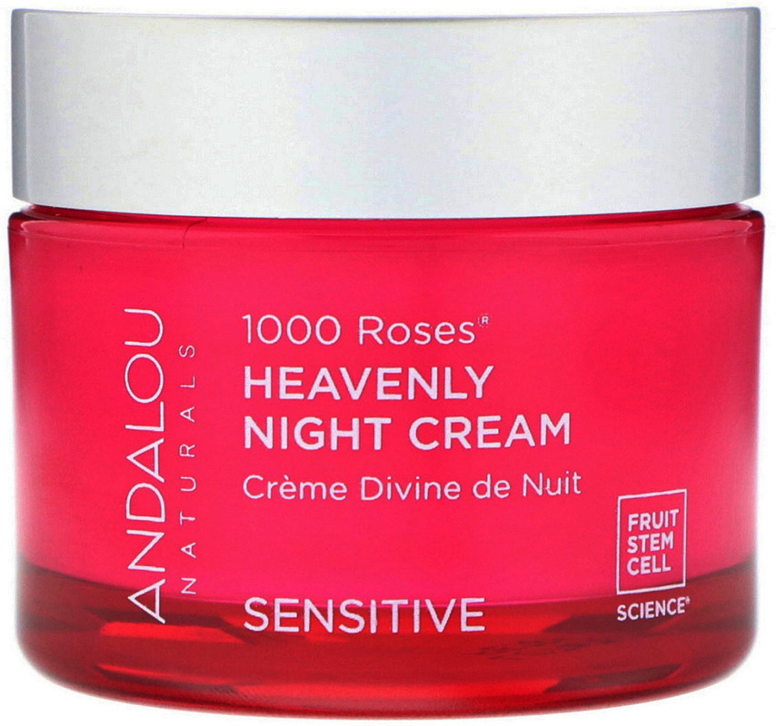 77Andalou Naturals 1000 RosesNight Cream Sensitive2