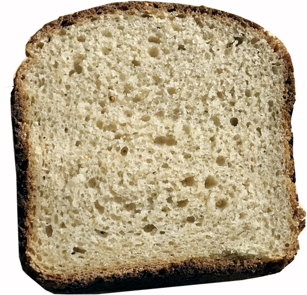 Амарантовый хлеб - пористый мякиш